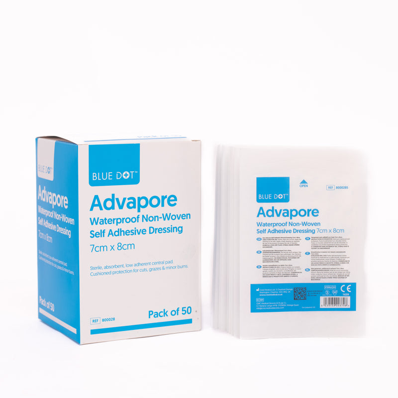 Advapore Adhesive Wound Dressing 7cm x 8cm (Pack of 50)