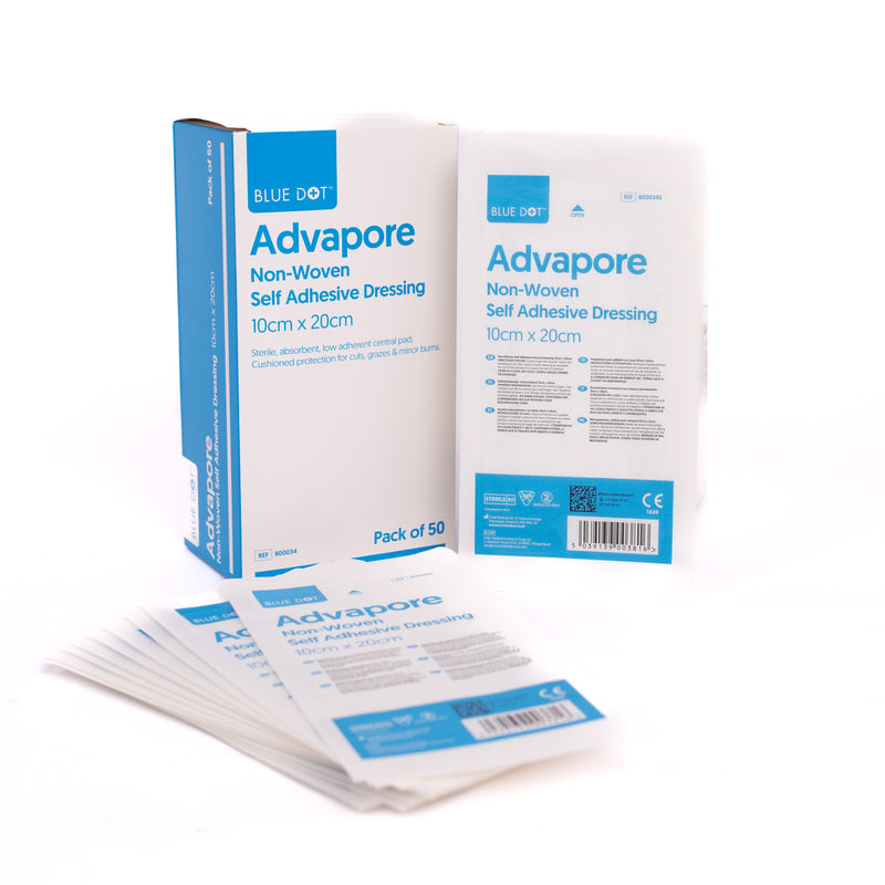 Advapore Adhesive Wound Dressing  10cm x 20cm (Pack of 50)