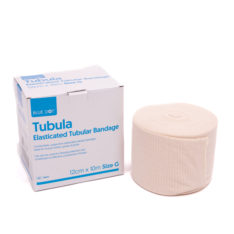 Comfortable & supportive, the same time allowing freedom of movement. Stays securely in place without the need for tapes or pins. Natural coloured, cotton blend, elasticated tubular bandage. Cost Effective, can be cut to size to suit the individual. 