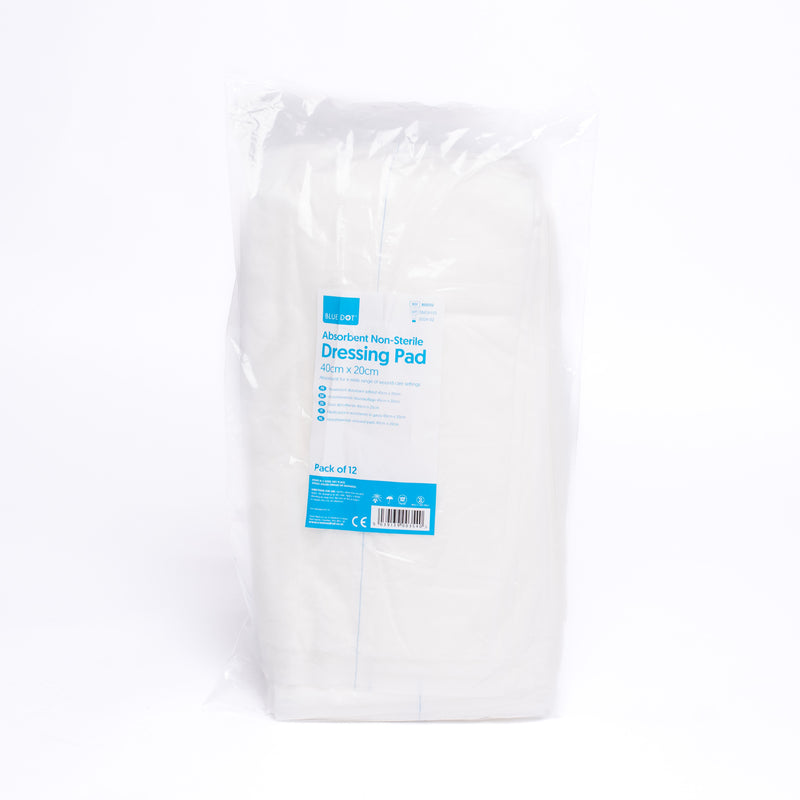 Blue Dot Sterile Absorbent Dressing Pads 20cm x 20cm (Box 15)