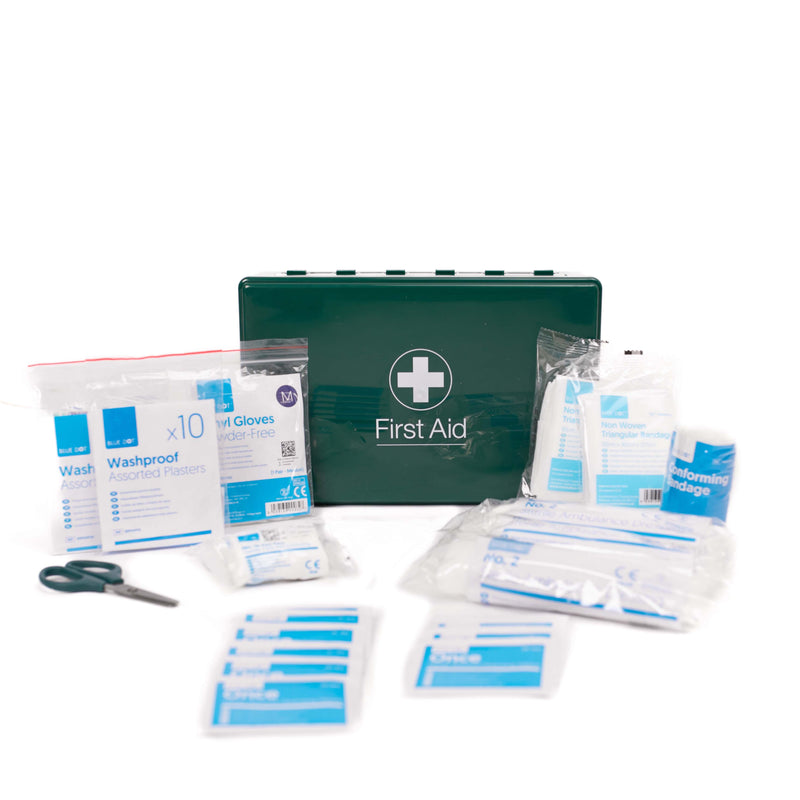 Blue Dot PCV Kit Green First-Aid Box & Bracket (Each)