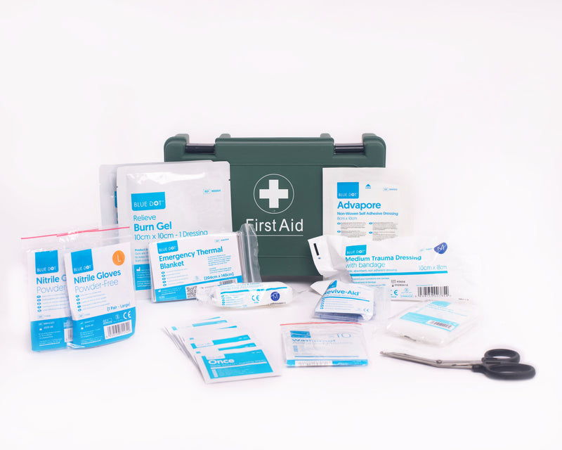BSI 8599-1 Travel Kit In Green First-Aid Box