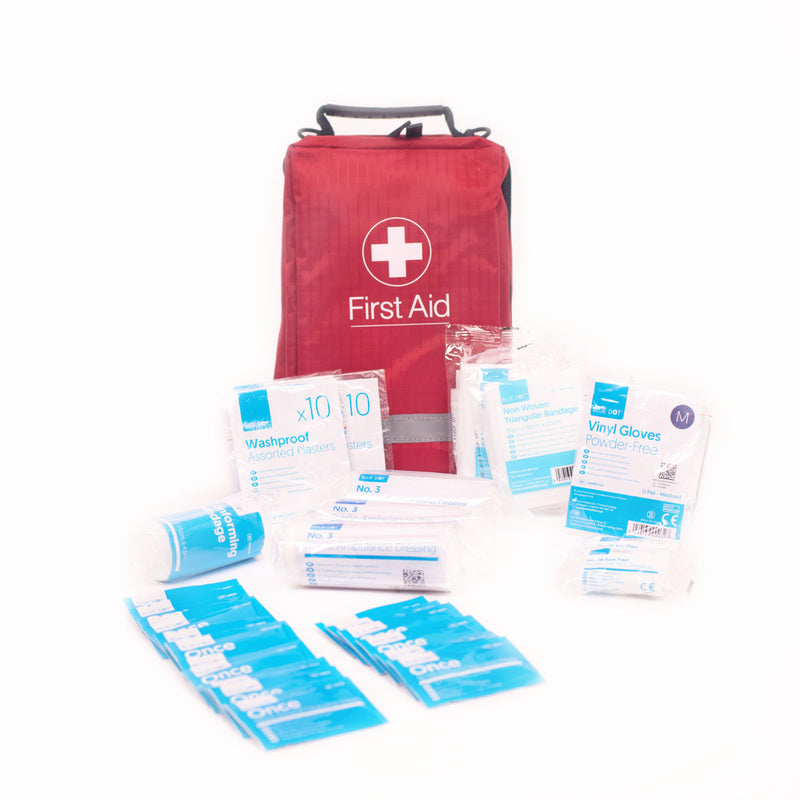First Aid Kit Domestic/Car in Red Series Bag, (Each)