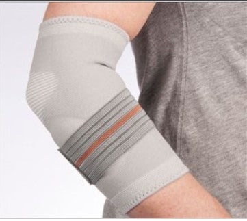 Designed to provide equal and targeted compression to the elbow, this support helps to relieve a variety of elbow conditions. Gel pad provides protection and promotes blood circulation for effective pain relief• Adjustable compression strap provides a custom fit• Comfortable design• Available in S, M & L