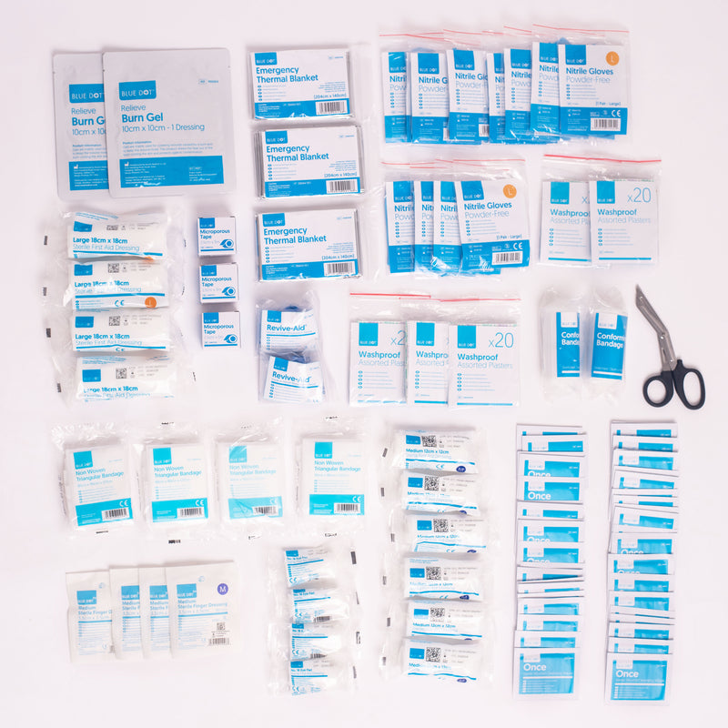 BS8599-1 Compliant First Aid Kit Refill Range