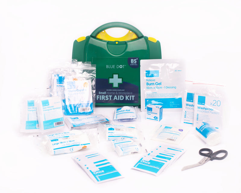 Our range of BS 8599-1:2019 compliant Home and Workplace First Aid Kits have been reviewed and amended to reflect the changing workplace environment. The kit provides an employer with a British Standard of components and content. 
