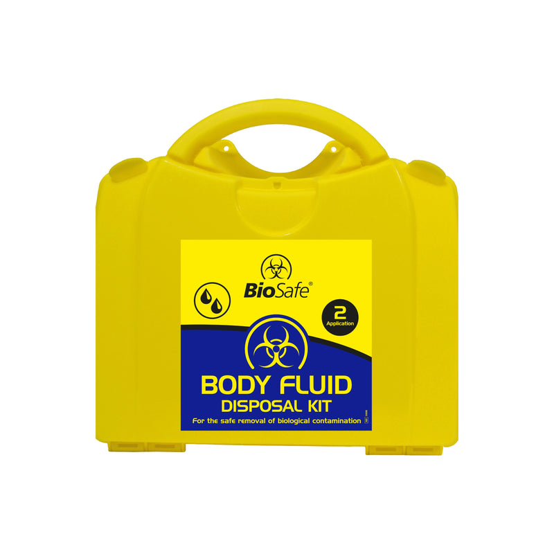 This 2 Application Body Fluid Kit provides a safe and efficient system for disinfection and removal of bodily fluids. Material: Polypropylene Everything required to clean up in one simple pack, incident packs are individually boxed. Provides containment and disposal in each application. Meets current HSE requirements.